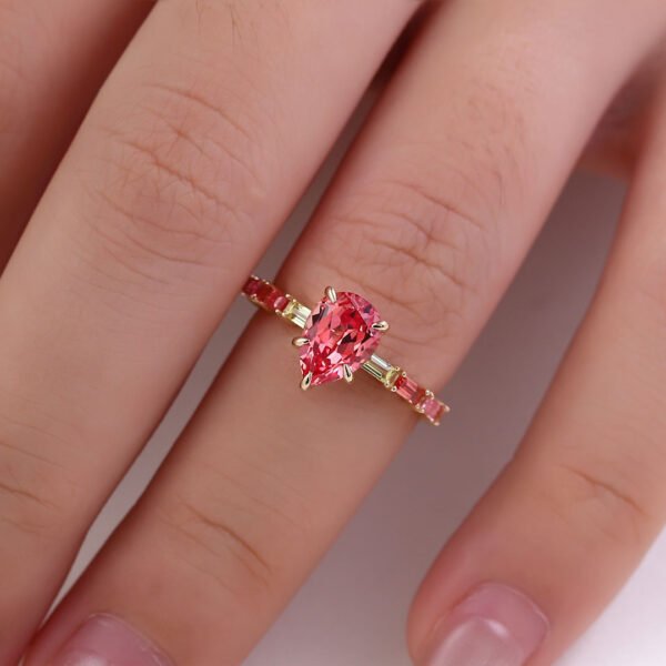Pear Shaped Ruby Ring - Image 3