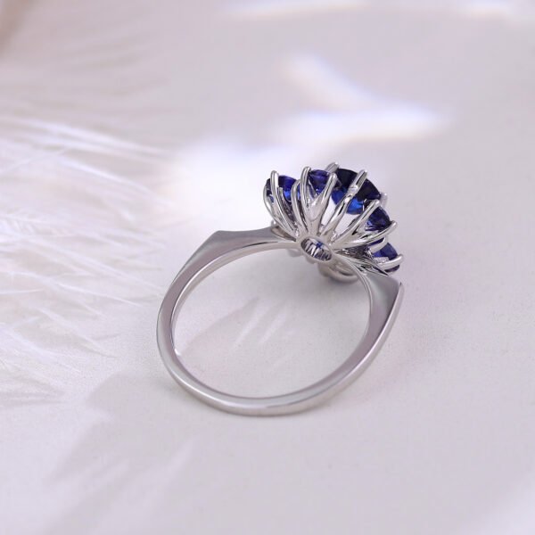 Sapphire Cornflower Ring - Image 4