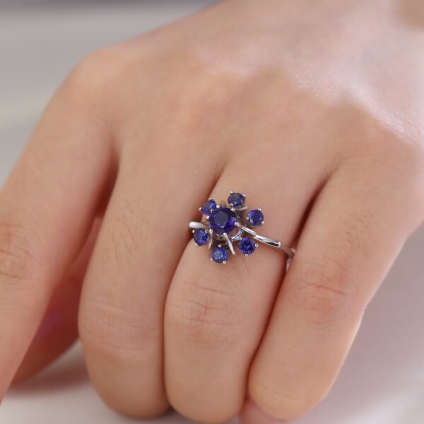 Sapphire Cornflower Ring - Image 2
