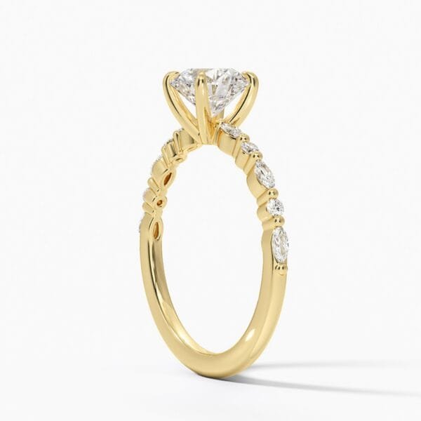 1.0 ct vvs moissanite custom Engagement Ring - Image 2