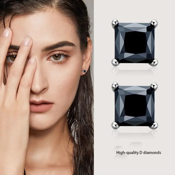 Luxury Black Moissanite Earring - Image 9