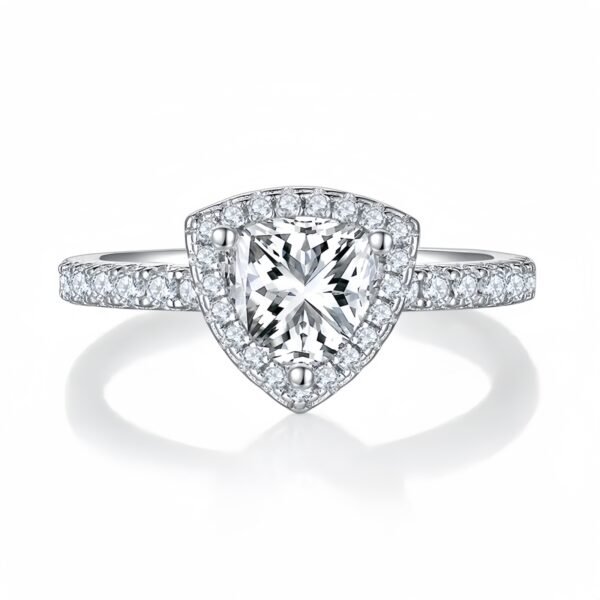 1.0ct Pear-Shaped Moissanite Engagement Ring