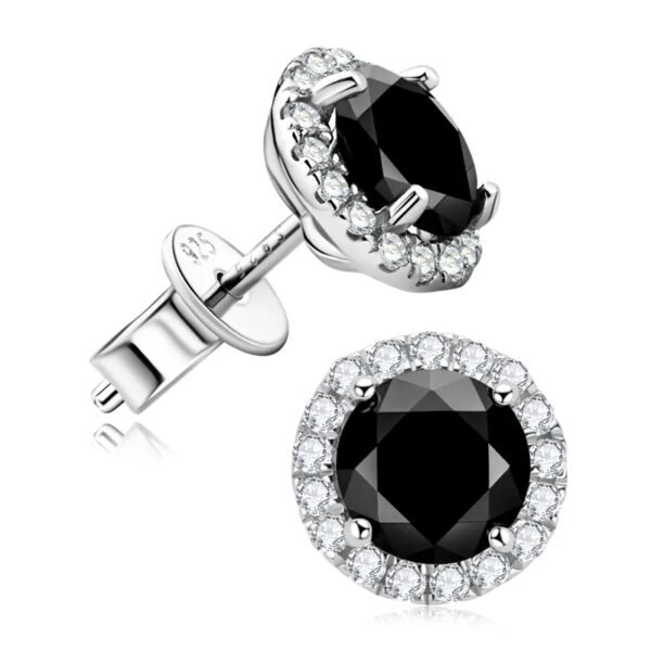 Luxury Black Moissanite Earring