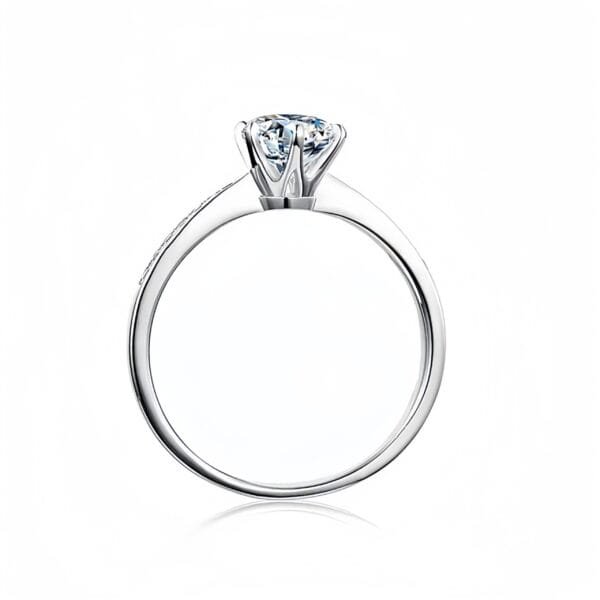 1.0 carat VVS Moissanite Ring - Image 3