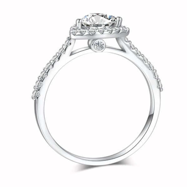 1.0ct Heart-Shaped Moissanite Engagement Ring - Image 5