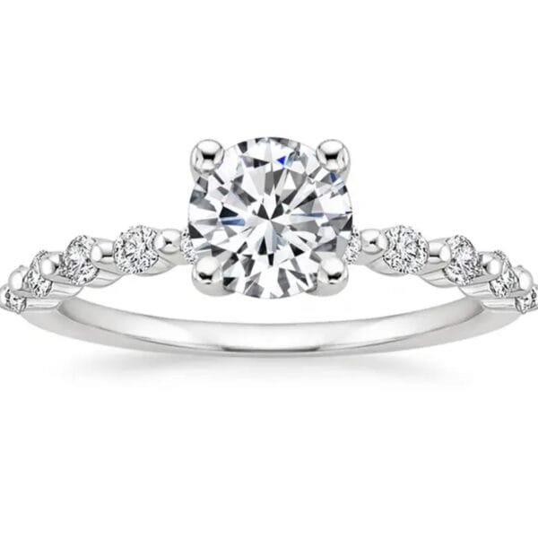 1.0 ct vvs moissanite custom Engagement Ring - Image 5