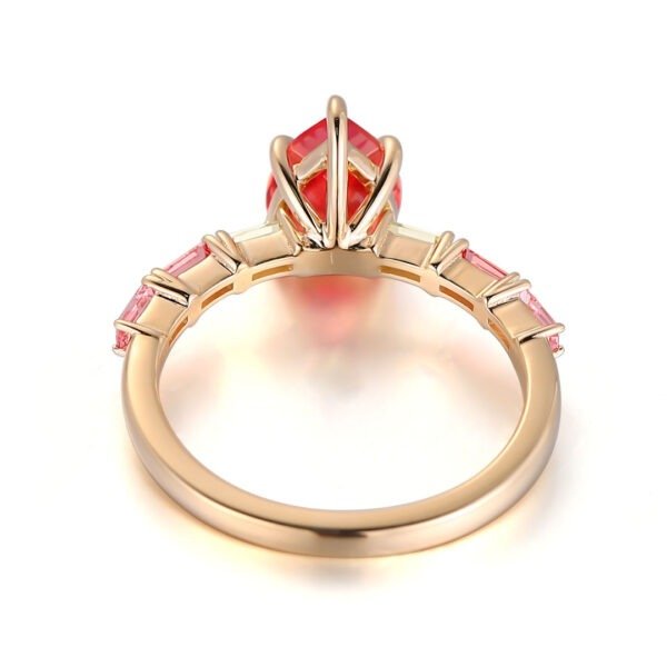 Pear Shaped Ruby Ring - Image 5