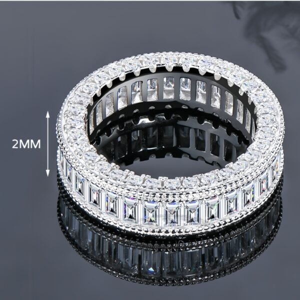 Light Luxury Full Diamond Eternal Wedding Ring - Image 4