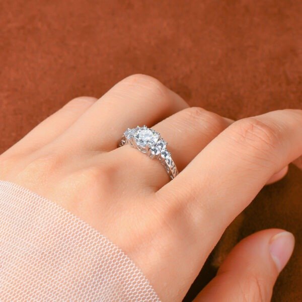 1.0 Carat Moissanite Eternal Engagement Ring - Image 8