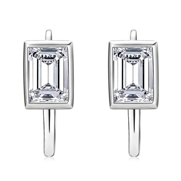 Cool Feel U Shape 1.2 Carat Moissanite Diamond Earring
