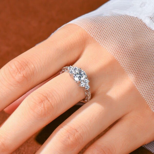1.0 Carat Moissanite Eternal Engagement Ring - Image 6