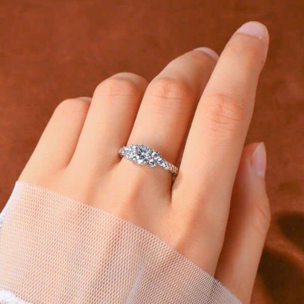 1.0 Carat Moissanite Eternal Engagement Ring - Image 7