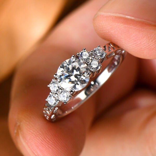 1.0 Carat Moissanite Eternal Engagement Ring - Image 5