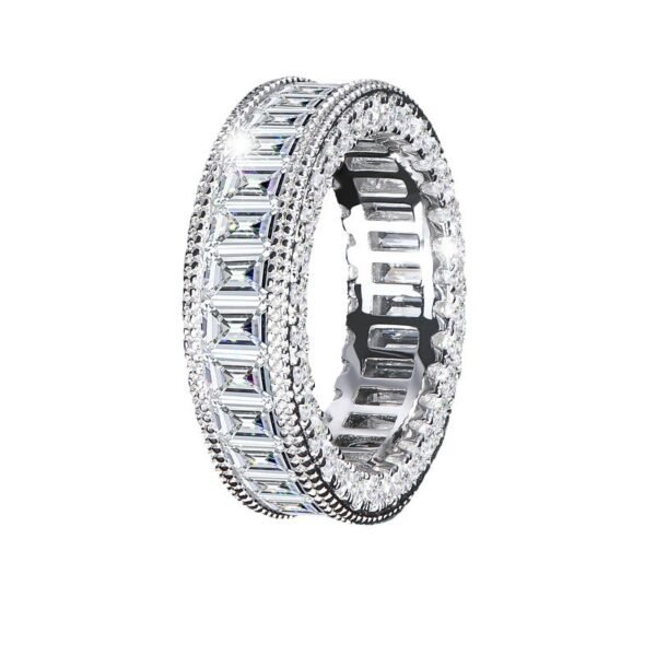 Light Luxury Full Diamond Eternal Wedding Ring