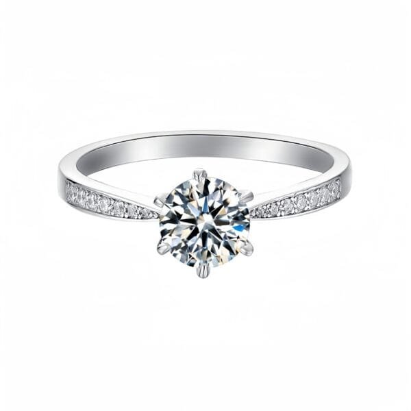 1.0 carat VVS Moissanite Ring - Image 2