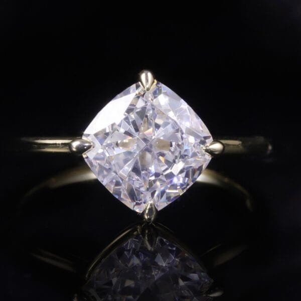 2 carat ice cut diamond Engagement Ring