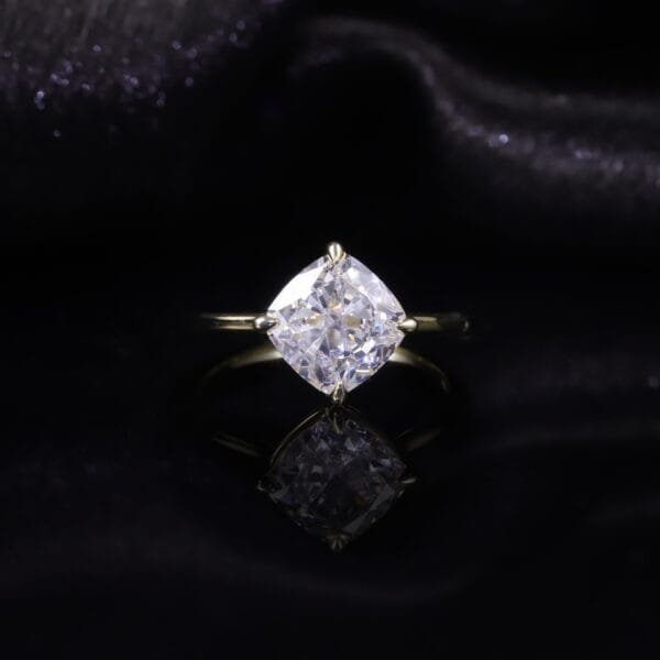 2 carat ice cut diamond Engagement Ring - Image 6