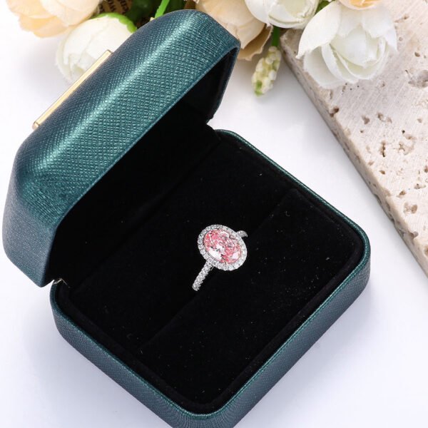 2.0 Carat Oval Pink Diamond Engagement Ring - Image 6