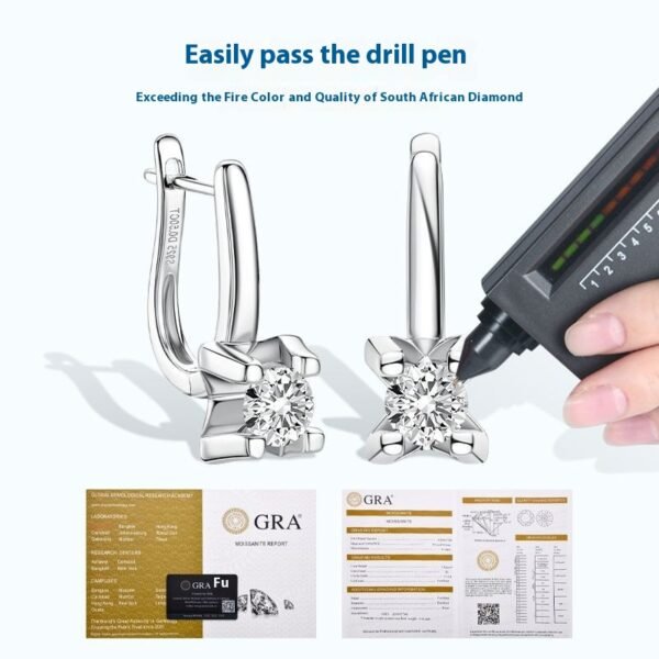 Fashion Moissanite Earring - Image 6