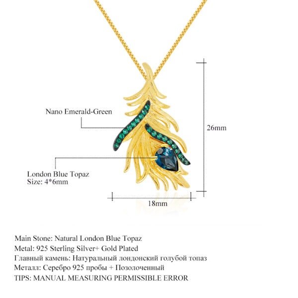 Luan Bird Gold Feather Series Jewelry Set - Image 2