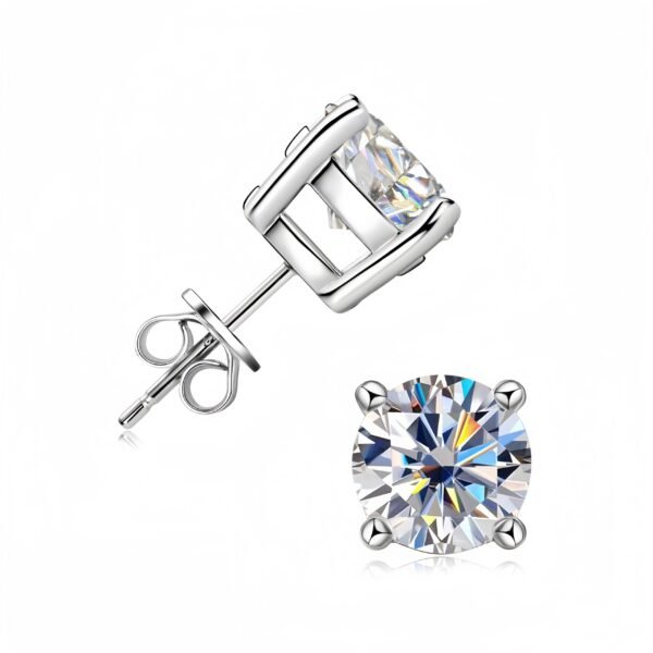 Designer 925 Sterling Silver Moissanite Earring