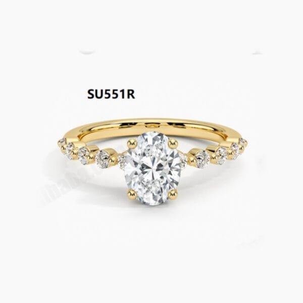 1.0 ct vvs moissanite custom Engagement Ring