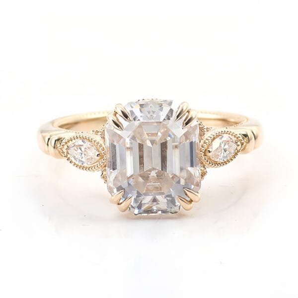 18K White Gold Moissanite Ring