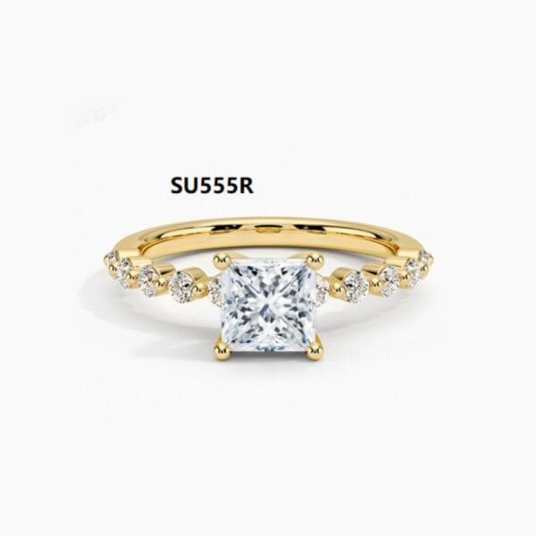 1.0 ct vvs moissanite custom Engagement Ring - Image 7