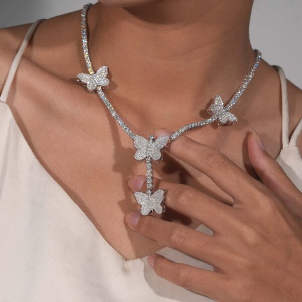 Butterfly Tennis Necklace - Image 6