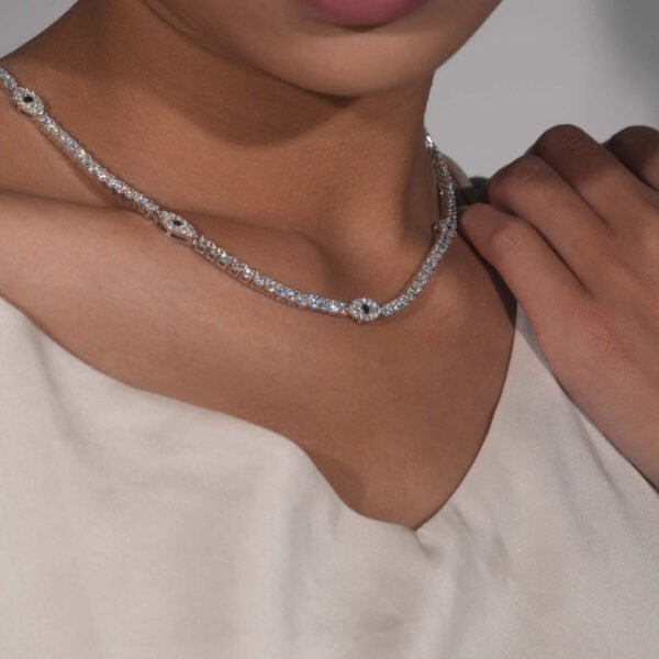 Eye Tennis Chain Necklace - Image 3