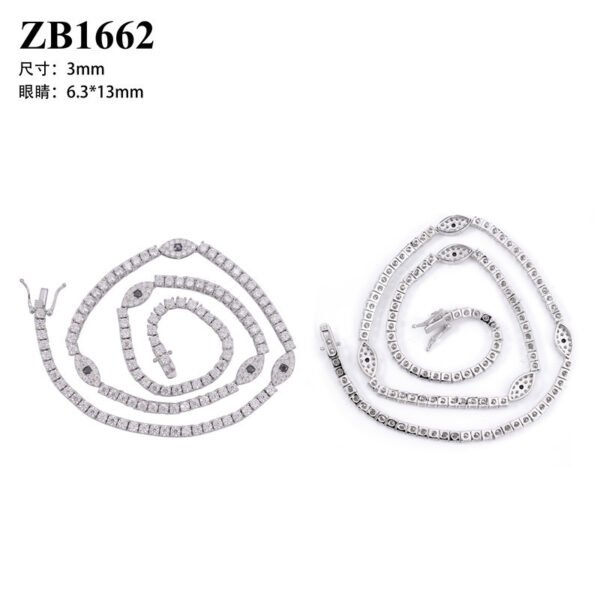 Eye Tennis Chain Necklace - Image 2