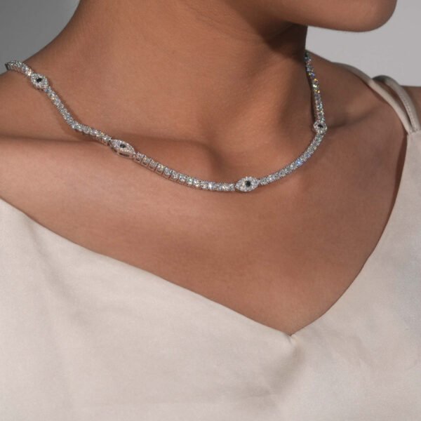 Eye Tennis Chain Necklace - Image 4