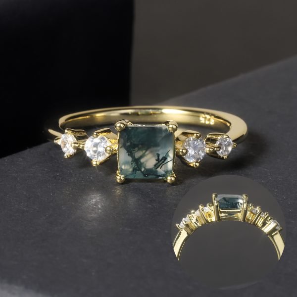 JIEMIIYOU® Fresh and Fashionable Natural Agate Ring - Image 4