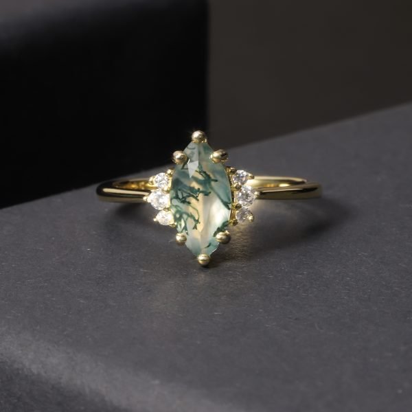 JIEMIIYOU® Fresh and Fashionable Natural Agate Ring - Image 6