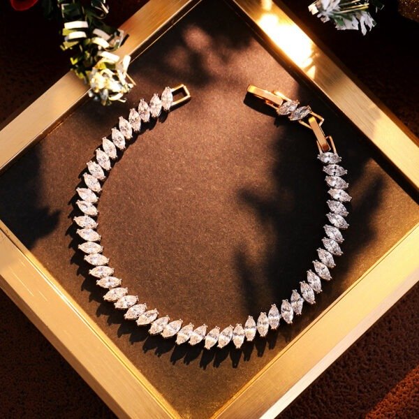 Full Diamond Moissanite Tennis Bracelet - Image 8