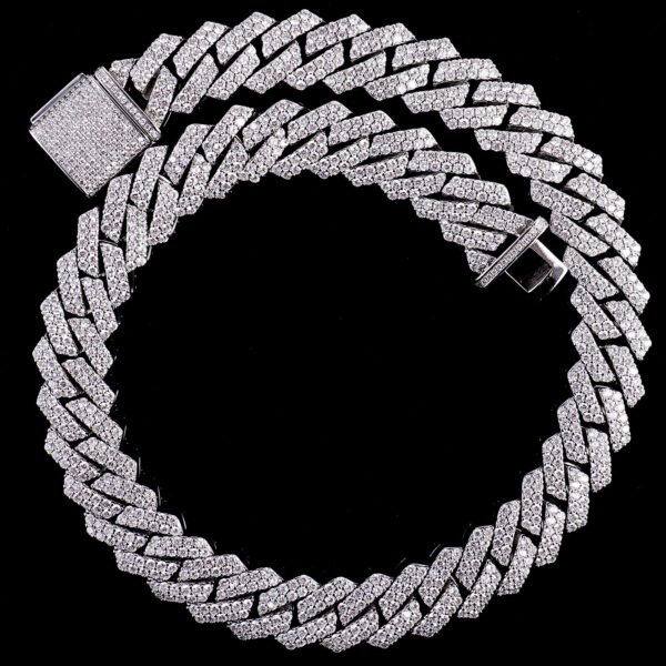 Diamond Full Diamond Moissanite Cuban Chain - Image 9