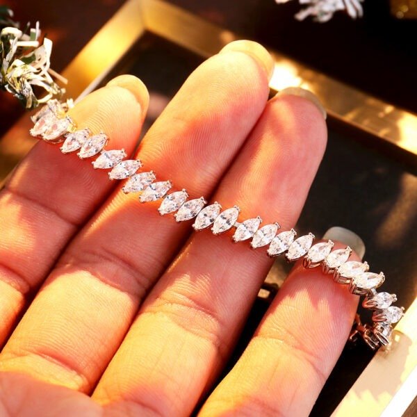 Full Diamond Moissanite Tennis Bracelet - Image 2