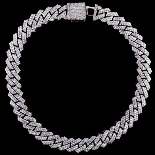 Diamond Full Diamond Moissanite Cuban Chain - Image 7